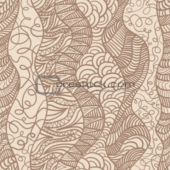 Hand drawn seamless pattern