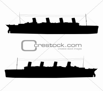 titanic silhouette