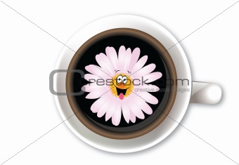 Chamomile in coffee