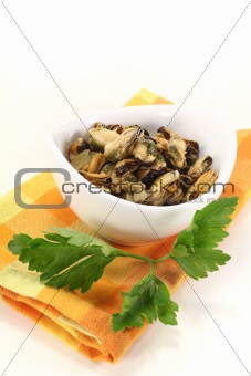 Mussels with italian parsley