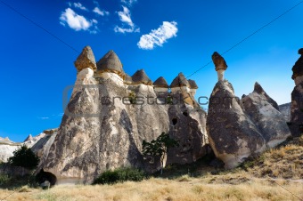 Bizzare rocks in Cappadocia, Turkey 