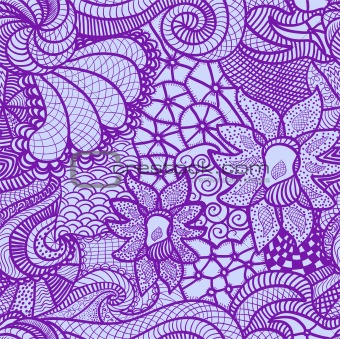 Hand drawn seamless pattern