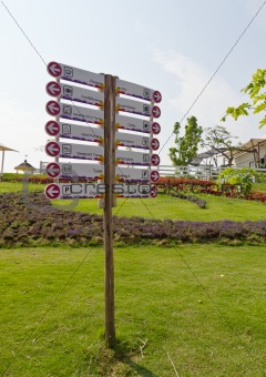 Information street signpost