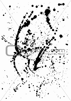 Ink Spatters-2 (+clipping path, XXL)