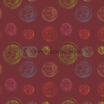 Abstract seamless background with varicoloured circles