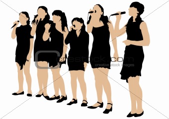 Young women singers