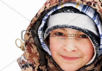 Boy winter portrait