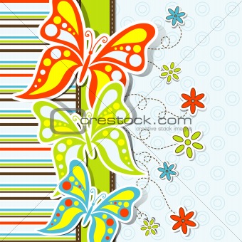 Template greeting card, vector