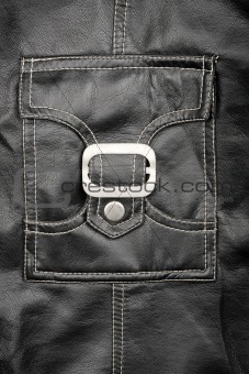 Leather and pocket