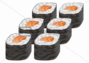 Sushi Rolls vector
