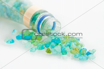 Blue crystals sea salt