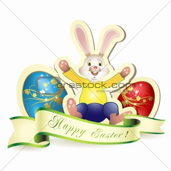Bunny with eggs