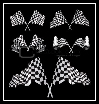 Checkered Starting Flags