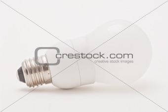 Studio shot of an environmentally friendly light bulb