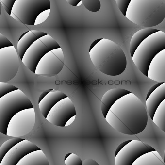 Oval embossed seamless abstract background.