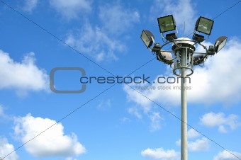 light pole on blusky 