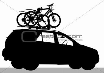 Car with Bicycles