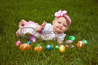 Easter Baby Smirk Lay