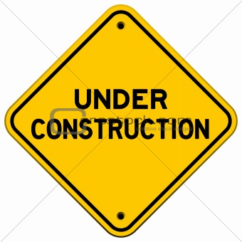 Under Construction Yellow Sign