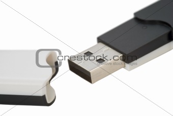 Black-white USB stick