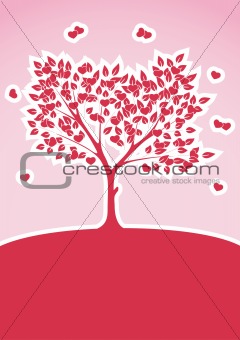 Tree of Love Abstract Background