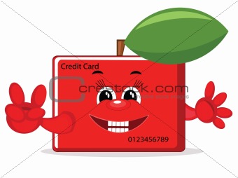 Credit card, vector.