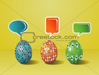Social media painted Easter interaction