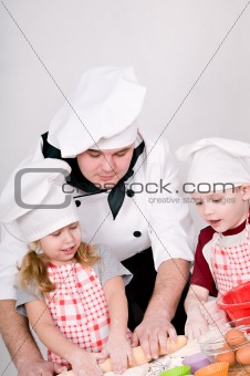 chef with children