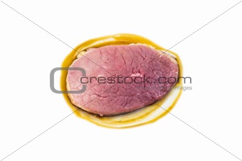 raw meat isolated