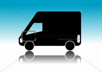 The delivery truck