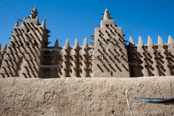 The Great Mosque of DjennÃ©, Mali (Africa).