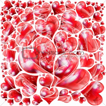 Hearts Background Texture