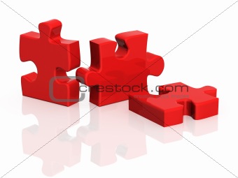 Three parts of a puzzle