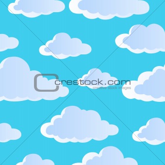 Seamless background with clouds 4
