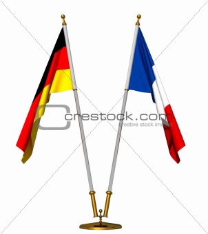 Flags of Germany and France