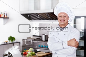 Cook in the kitchen