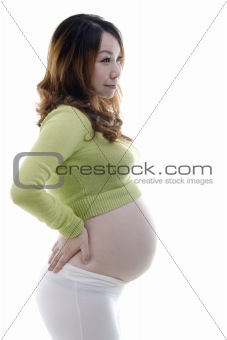 Asian pregnant lady