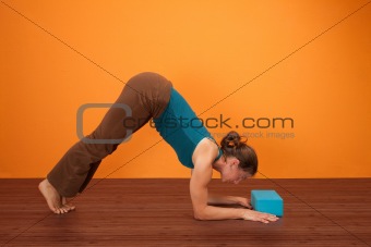 Woman Practicing Yogasana