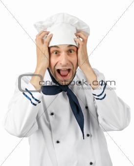 surprised chef