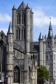 The Saint Nicholas church in Ghent