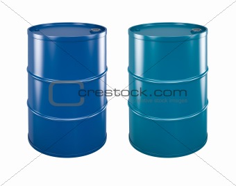 coloured steel barrels