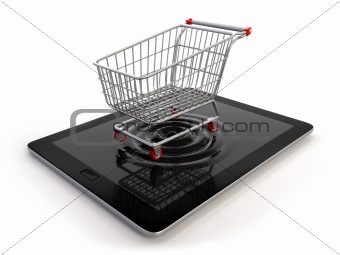 Cart from tablet