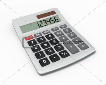 Calculator, close-up view