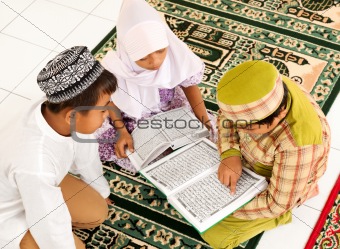 Children Reading Koran