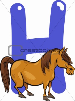 H for horse