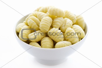 gnocchi isolated on a white background