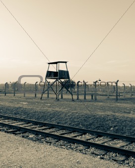 Watch tower at Auschwitz