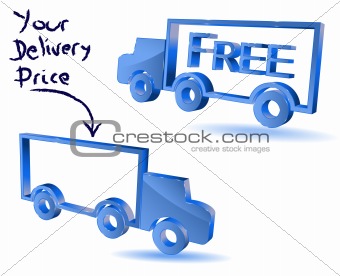 Delivery truck symbol