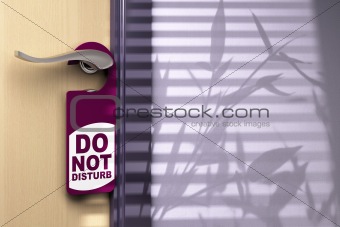 do not disturb, door handler, sign