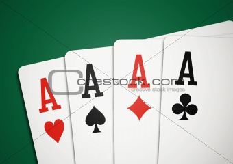 Cards - four aces